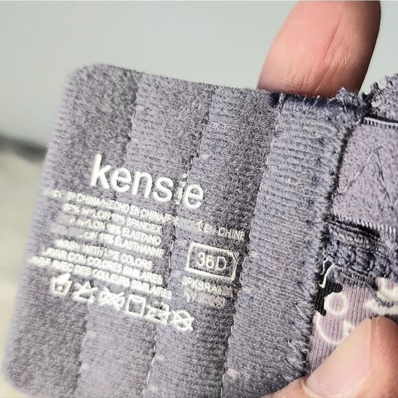 Kensie underwire lavender floral bra size 36D very soft - Picture 4 of 4